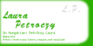 laura petroczy business card