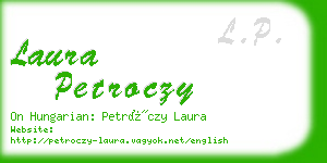 laura petroczy business card